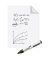 Magic-Chart Whiteboard  Folie  60 x 80 cm weiß  
