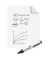 Schreibfolie Magic-Chart whiteboard - 60 x 80 cm, weiß, blanko
