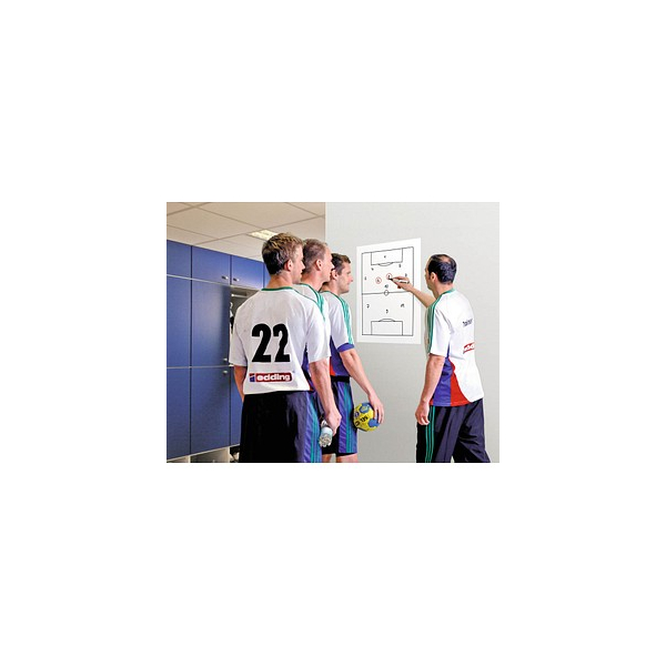 8713797095181 - Magic Charts Legamaster für Whiteboards blanko selbstklebend & beschreibbar inkl Boardmarker B 600 x H 800 mm 100 % recyclingfähig Polypropylen weiß 25 Blatt