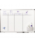 Whiteboard Premium, 7-102043, 90x60cm, lackiert, Aluminiumrahmen