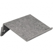 Konzepthalter FlexDoc Circular, zum Aufstellen, 385 x 80 mm, grau