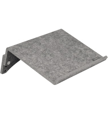 Konzepthalter FlexDoc Circular, zum Aufstellen, 385 x 80 mm, grau