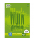 Collegeblock 608572028 Work Green, Muster, Lineatur 28 / kariert mit Rand innen/außen, A4, 70g, grün, 80 Blatt