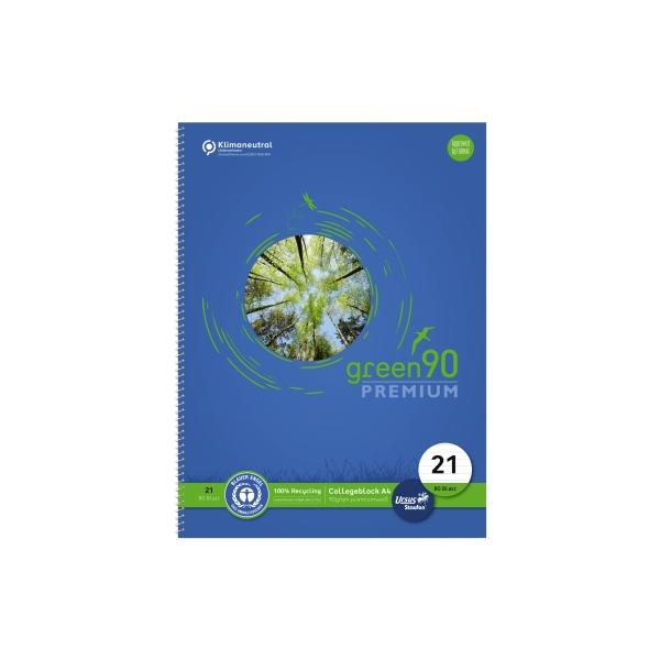 9002244869802 - Collegeblock 040835021 Green Baum Lineatur 21 liniert mit Rand innen A4 90g blau 80 Blatt 9002244869802 Staufen 9002244869802 - Collegeblock 040835021 Green Baum Lineatur 21 liniert mit Rand innen A4 90g blau 80 Blatt 9002244869802 Staufen