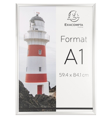 Exacompta Wandplakatrahmen 8194358D A1 Aluminium/Acryl