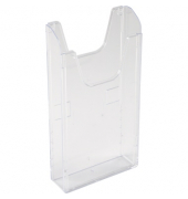 Wandprospekthalter 62258D A6 hoch 1Fach transparent