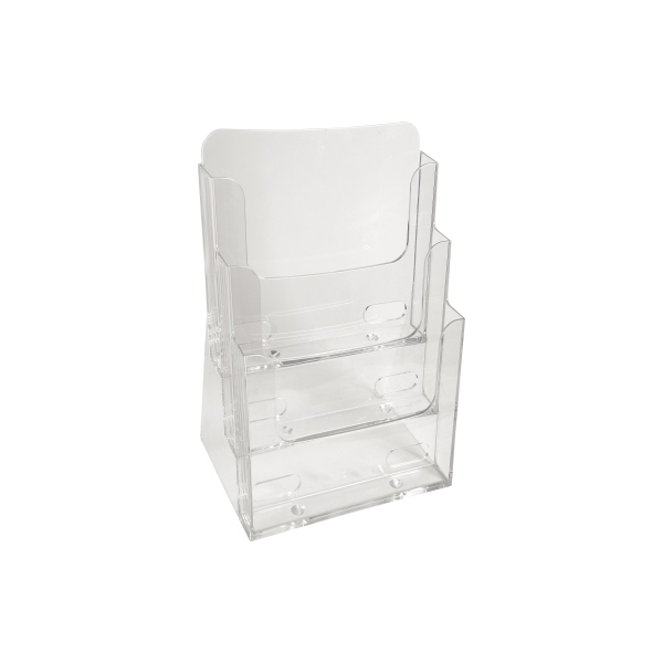 9002493108936 - Tischprospekthalter Office Exacryl transparent DIN A4 3 Fächern 237 x 155 x 339 cm 1 St