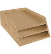 Briefablage Eterneco 13447D, A4/C4, braun, Recyclingkarton