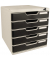 Exacompta Schubladenbox MODULO 331014D A4 5 Schübe sw +Schloss