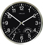  Wanduhr WETTY 400140807, Metall-grau, 30cm, rund, analog