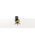 Bürodrehstuhl Indeed mesh, schwarz/orange, mit Armlehnen, bis 150kg