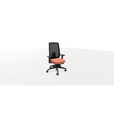 B&uuml;rodrehstuhl Indeed mesh, schwarz/pink / graphitschwarz, mit Armlehnen, bis 150kg, ohne Kopfst&uuml;tze