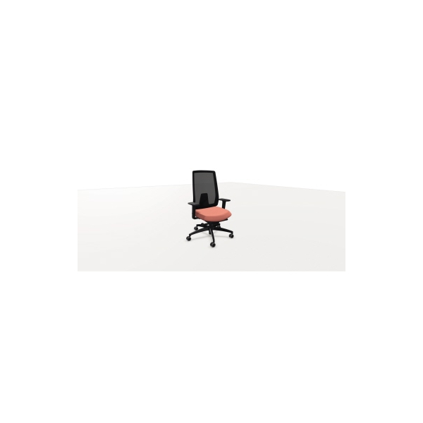 4260749142157 - Bürodrehstuhl Indeed mesh schwarz pink mit Armlehnen bis 150kg 4260749142157 Dauphin