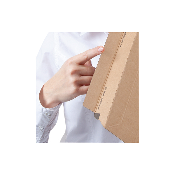 4033657965619 - Maxibriefkarton Kurierpaket CP06559 weiß bis DIN C4 innen 344x244x28mm Kraftliner Wellpappe 4033657965619 ColomPac