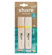 Textmarker Y-09-10-04, Etui, 2-farbig sortiert, 2-5mm Keilspitze