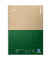 Collegeblock Y-16-01-02 share, Muster, Lineatur 22 / kariert mit Rand innen, A4, 80g, gr&uuml;n, 80 Blatt