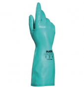 Gummihandschuhe Ultranitril 492, Nitril, grün, Größe 8 / M