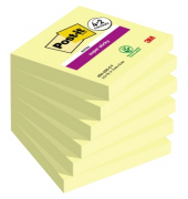 Haftnotizen 7100259321, Super Sticky Notes, 76x76mm, gelb, quadratisch