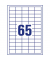Etiketten Home Office 3666-10, weiß 38x21,2mm, 