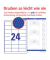 Etiketten Home Office 3658-10, weiß 64,6x33,8mm, 