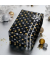 Geschenkpapier Weihnachts-Geschenkpapier GP117, Sterne/Kreise, 70cm x 5m, gold/silber/schwarz
