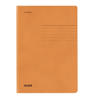 Jurismappe 80001472, A4 orange Karton 320g, mit 3 Einschlagklappen