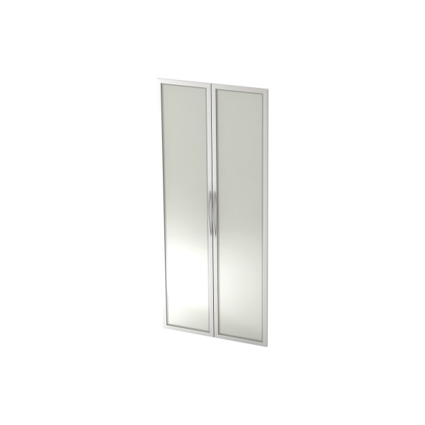 4032062014325 - Drehtür B 800 mm H 1880 mm Bügelgriff Metall silber Glas 4032062014325 V410G S