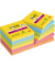 Haftnotizen 654-SS-CARN-P8+4, Carnival, 76x76mm, ultragelb/paradiseblau/limonengrün/powerpink/vitalorange, quadratisch