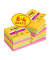 Haftnotizen 654-SS-CARN-P8+4, Carnival, 76x76mm, ultragelb/paradiseblau/limonengrün/powerpink/vitalorange, quadratisch
