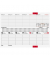 Schreibtischquerkalender 7036121915, septant, 1 Woche / 2 Seiten, 30,5x10,5cm, 2025
