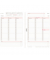 Kalendereinlage 50295, Wochenplan Komplett-Set, 1 Woche / 2 Seiten, 148x210mm (A5), 2025