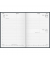 Buchkalender, 1T/1S, 14,5 x 20,6 cm, Kunststoff, Miradur, schwarz