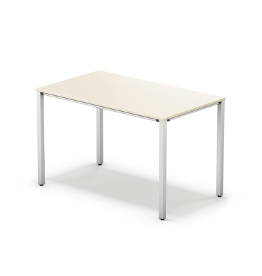 Schreibtisch temptation four, 74cm (H), 120x70cm (BxT), rechteckig, weiß / weiß