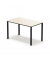 Schreibtisch temptation four, 74cm (H), 120x70cm (BxT), rechteckig, weiß / schwarz