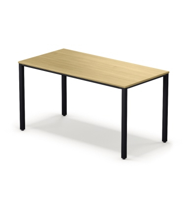 Schreibtisch temptation four, 74cm (H), 140x70cm (BxT), rechteckig, eiche / schwarz
