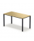 Schreibtisch temptation four, 74cm (H), 140x70cm (BxT), rechteckig, eiche / schwarz