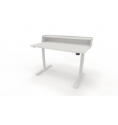 Sekretär se:desk home 815024101, elektrisch höhenverstellbar 65 -128cm (H), 120x70cm (BxT), rechteckig, weiß / weiß