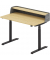 Sekretär se:desk home 815024272, elektrisch höhenverstellbar 65 -128cm (H), 120x70cm (BxT), rechteckig, eiche / schwarz