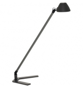 LED-Schreibtischlampe LUCIO, umbragrau, mit Standfuß, dimmbar