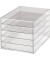MAUL Schubladenbox 1950605 A4 5Schübe Acryl tr