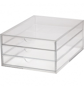 Schubladenbox 1950405 A4 3Schübe Acryl tr