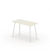 Schreibtisch se:lab work & meet desk, 74cm (H), 120x80cm (BxT), rechteckig, weiß / weiß