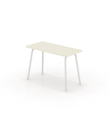 Schreibtisch se:lab work & meet desk, 74cm (H), 120x80cm (BxT), rechteckig, weiß / weiß