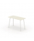 Schreibtisch se:lab work & meet desk, 74cm (H), 120x80cm (BxT), rechteckig, weiß / weiß