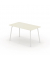 Schreibtisch se:lab work & meet desk, 74cm (H), 140x80cm (BxT), rechteckig, weiß / weiß