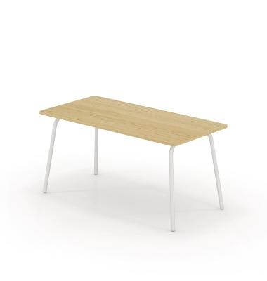 Schreibtisch se:lab work & meet desk, 74cm (H), 160x80cm (BxT), rechteckig, eiche hell / weiß
