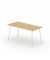Schreibtisch se:lab work & meet desk, 74cm (H), 160x80cm (BxT), rechteckig, eiche hell / weiß