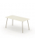 Schreibtisch se:lab work & meet desk, 74cm (H), 160x80cm (BxT), rechteckig, weiß / beige