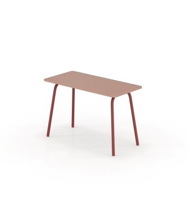 Schreibtisch se:lab work & meet desk, 74cm (H), 120x80cm (BxT), rechteckig, antikrose / cayennerot