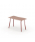 Schreibtisch se:lab work & meet desk, 74cm (H), 120x80cm (BxT), rechteckig, antikrose / cayennerot